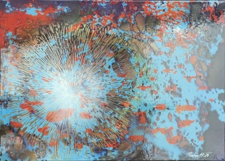 Východ slunce, 50x70 cm
