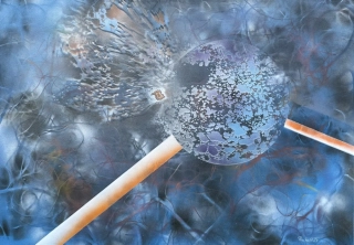 Paprsek, 70x100 cm